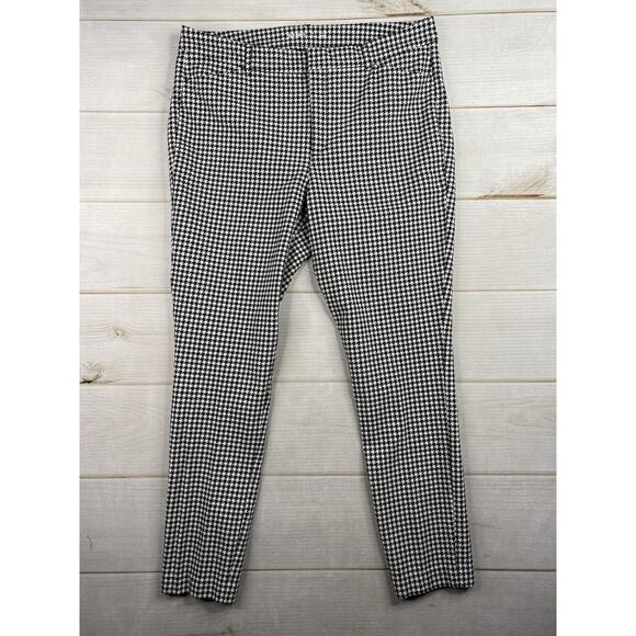 Old Navy Pixie Pants 16 Tall High-Rise Slimming Pockets Houndstooth Print - Picture 1 of 11